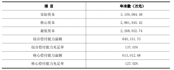 公司的偿付能力