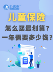 儿童保险怎么买最划算？一年需要多少钱？
