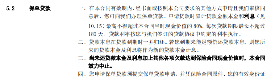 加保、减保、保单贷款