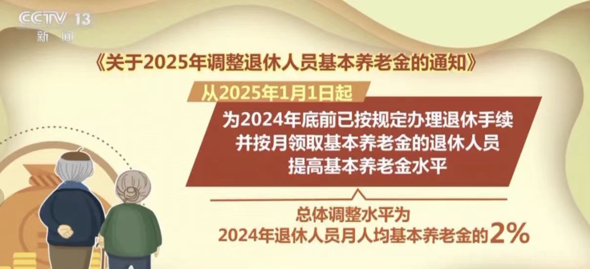 关于2025年调整退休人员基本养老金的通知