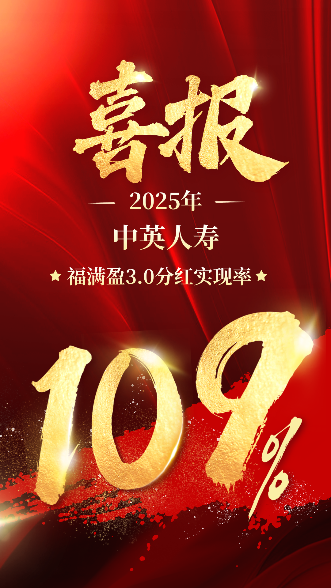 中英人寿福满盈3.0分红实现率达到109%