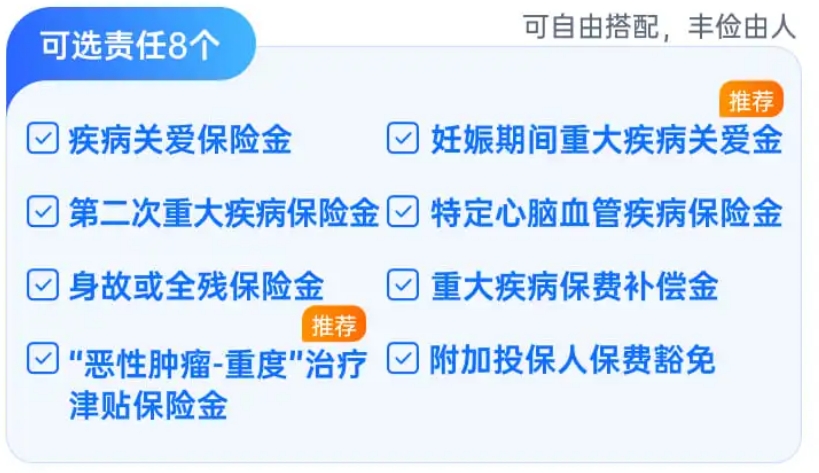 复星联合达尔文11号重大疾病保险可选保障