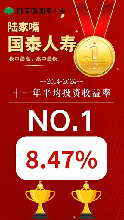 2014-2024年陆家嘴国泰人寿平均投资收益率 2014-2024年陆家嘴国泰人寿平均投资收益率