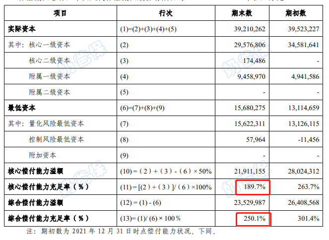 偿付能力