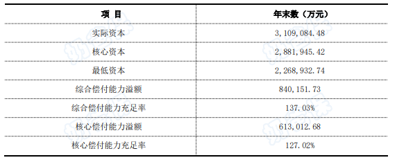 公司的偿付能力