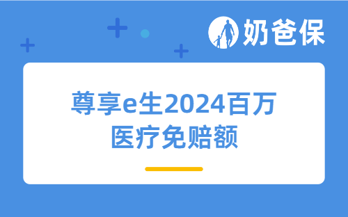 尊享e生2024百万医疗免赔额是多少？可选责任包括什么？