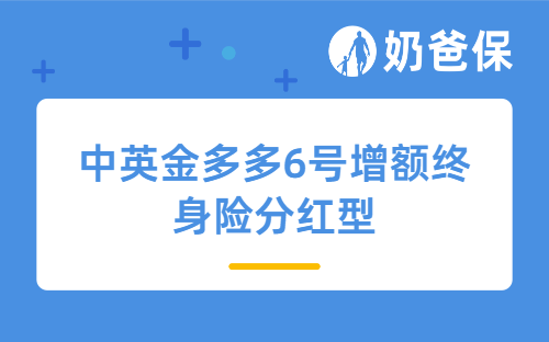 中英金多多6号增额终身险分红型好不好？承保公司实力如何？