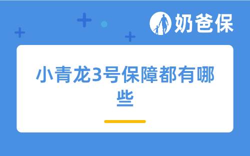 小青龙3号保障都有哪些，保费怎么样？