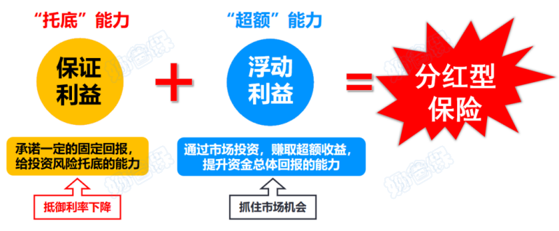 分红型增额寿险收益构成