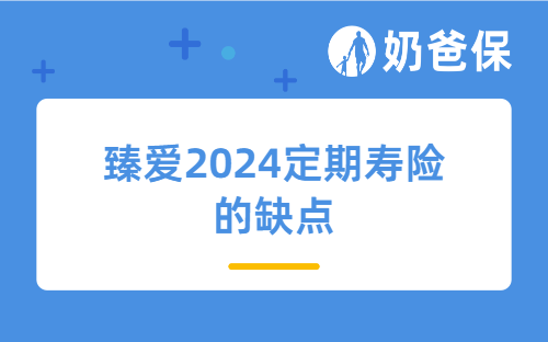臻爱2024定期寿险的缺点多吗？优点有哪些？