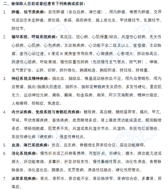 达尔文11号重疾险健康告知