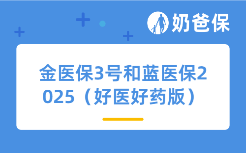 金医保3号和蓝医保2025（好医好药版）哪款好？有哪些区别？