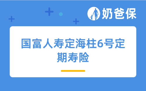 国富人寿定海柱6号定期寿险保费便宜吗？附不同人群投保价格